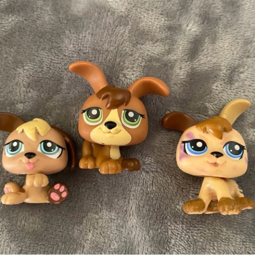 LPS Puppy Triplets w/Pet House accessory #1338 #1339 1340 - Picture 9 of 12